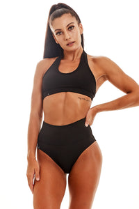 Karma Fold Over Shorts (Black)