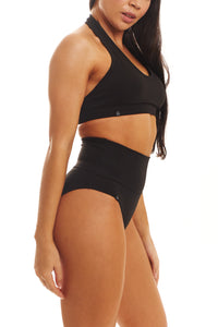 Karma Fold Over Shorts (Black)
