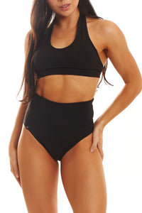 Karma Fold Over Shorts (Black)